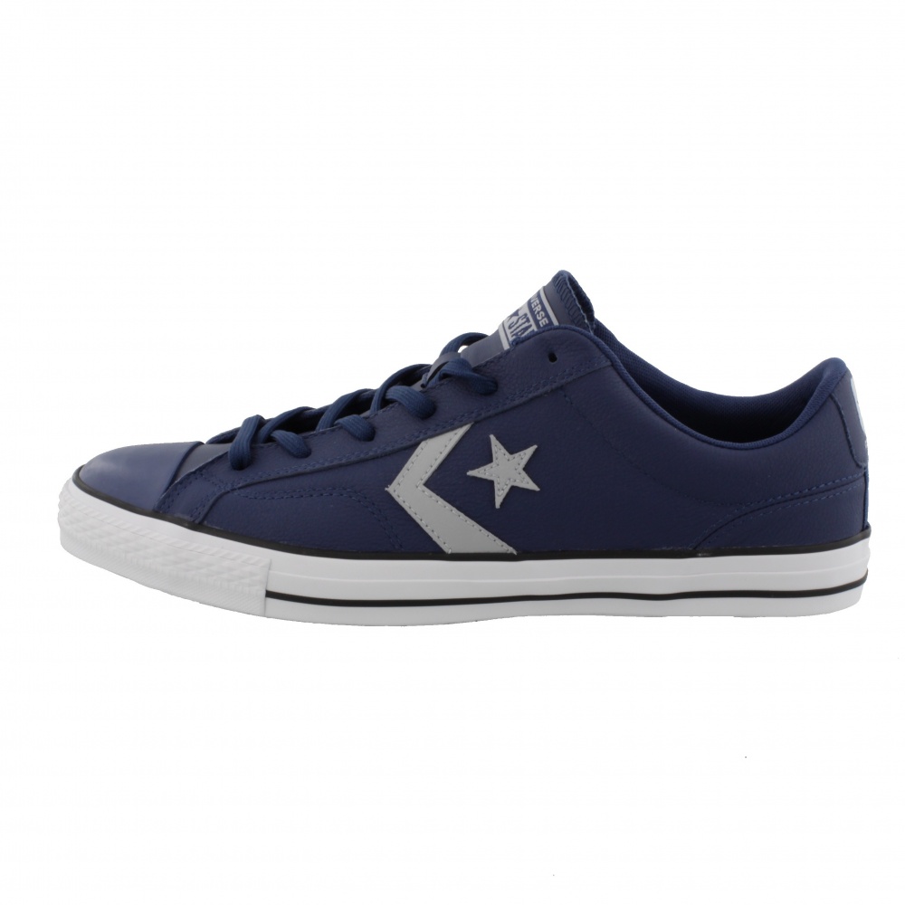 Converse Allstar Ox Star Player Navy/Wolf Grey/White - Bigfootshoes